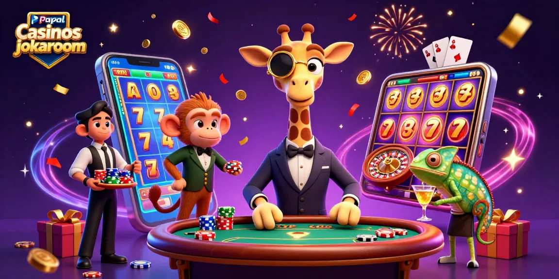 Experience thrilling gameplay at paypal casinos jokaroom with engaging characters and vibrant casino elements.
